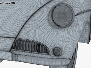 Generic Retro Cargo Van M 2 3D Model