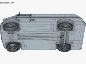 Generic Retro Cargo Van M 2 3D Model