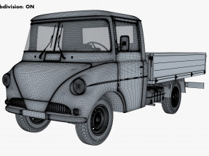 Generic Retro Light Duty Truck M 3 3D Model