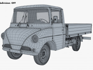 Generic Retro Light Duty Truck M 3 3D Model