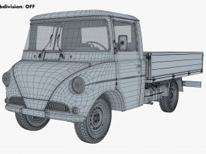 Generic Retro Light Duty Truck M 3 3D Model