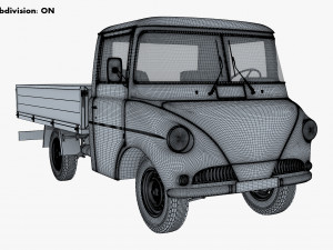 Generic Retro Light Duty Truck M 3 3D Model