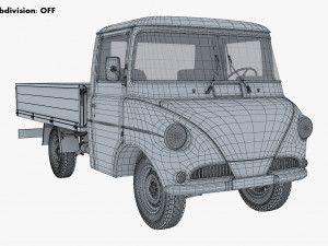 Generic Retro Light Duty Truck M 3 3D Model