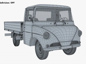 Generic Retro Light Duty Truck M 3 3D Model