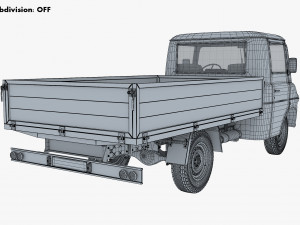 Generic Retro Light Duty Truck M 3 3D Model