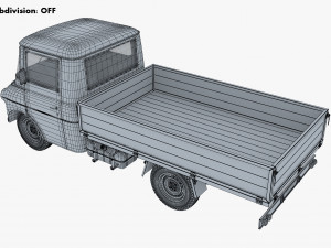 Generic Retro Light Duty Truck M 3 3D Model