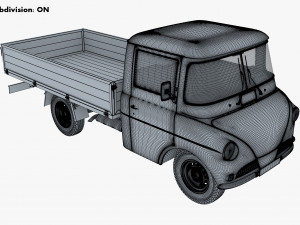 Generic Retro Light Duty Truck M 3 3D Model