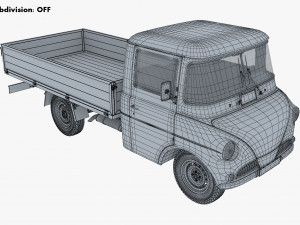 Generic Retro Light Duty Truck M 3 3D Model