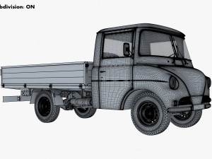 Generic Retro Light Duty Truck M 3 3D Model