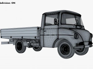 Generic Retro Light Duty Truck M 3 3D Model