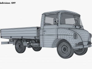 Generic Retro Light Duty Truck M 3 3D Model