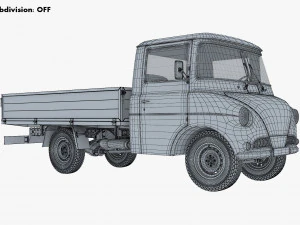 Generic Retro Light Duty Truck M 3 3D Model
