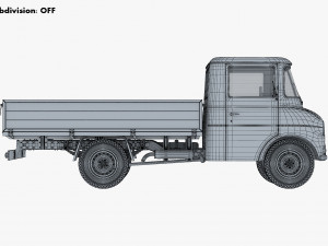 Generic Retro Light Duty Truck M 3 3D Model