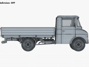 Generic Retro Light Duty Truck M 3 3D Model
