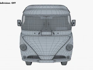 Generic Retro Light Duty Truck M 3 3D Model