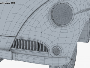 Generic Retro Light Duty Truck M 3 3D Model