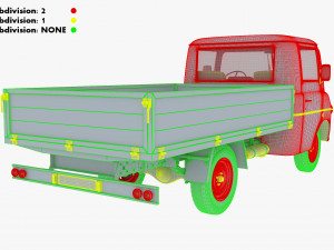 Generic Retro Light Duty Truck M 3 3D Model