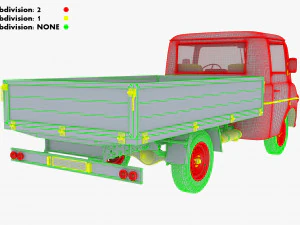 Generic Retro Light Duty Truck M 3 3D Model