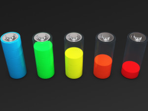 Battery Icon M 1 3D Модель