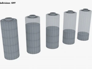 Battery Icon M 1 3D Model