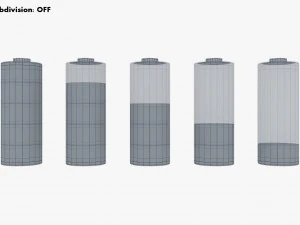Battery Icon M 1 3D Model