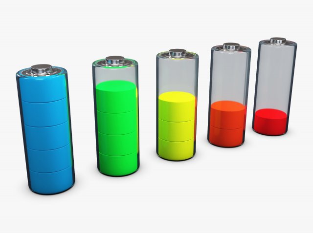 Battery Icon M 2 Modelo 3D .c4d .max .obj .3ds .fbx .stl .blend 