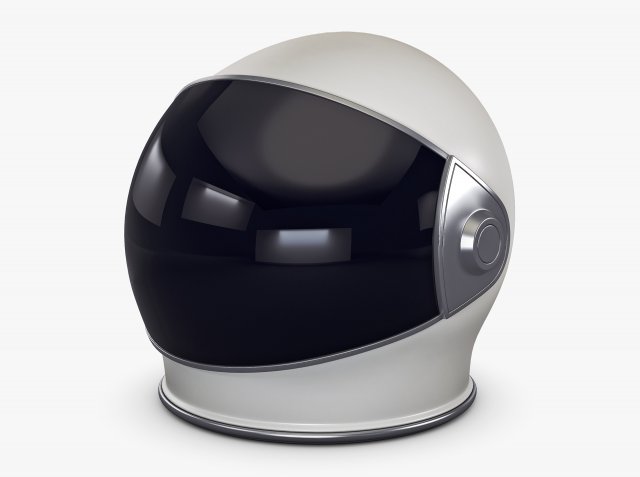 Astronaut Helmet M 1 3D Model .c4d .max .obj .3ds .fbx .lwo .lw .lws