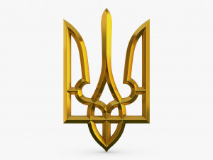 Ukraine State Emblem M 1 3D Model