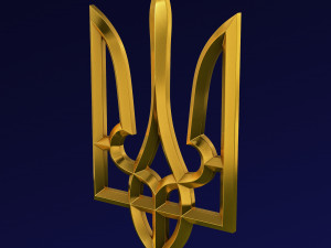 Ukraine State Emblem M 1 3D Model