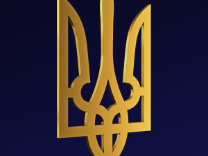Ukraine State Emblem M 1 3D Model
