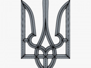Ukraine State Emblem M 1 3D Model
