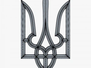 Emblema do Estado da Ucr&acirc;nia M 1 Modelo 3D