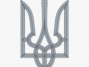 Ukraine State Emblem M 1 3D Model