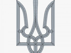 Emblema do Estado da Ucr&acirc;nia M 1 Modelo 3D