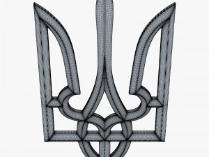 Emblema do Estado da Ucr&acirc;nia M 1 Modelo 3D