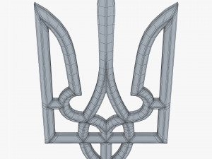 Ukraine State Emblem M 1 3D Model