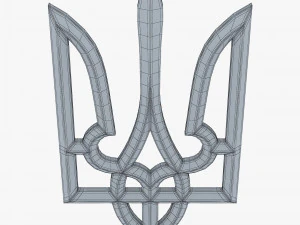 Emblema do Estado da Ucr&acirc;nia M 1 Modelo 3D