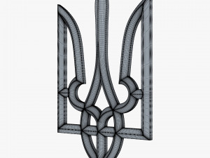 Ukraine State Emblem M 1 3D Model