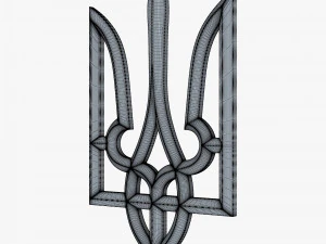 Emblema do Estado da Ucr&acirc;nia M 1 Modelo 3D