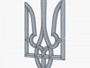 Emblema do Estado da Ucr&acirc;nia M 1 Modelo 3D