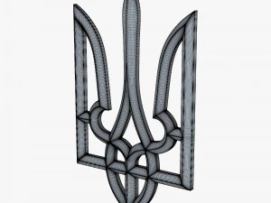 Emblema do Estado da Ucr&acirc;nia M 1 Modelo 3D