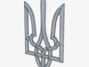 Emblema do Estado da Ucr&acirc;nia M 1 Modelo 3D