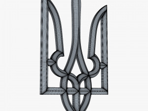 Ukraine State Emblem M 1 3D Model