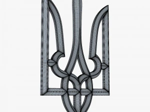 Emblema do Estado da Ucr&acirc;nia M 1 Modelo 3D