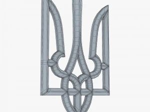 Emblema do Estado da Ucr&acirc;nia M 1 Modelo 3D