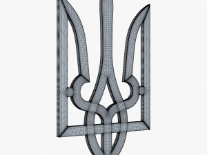 Ukraine State Emblem M 1 3D Model