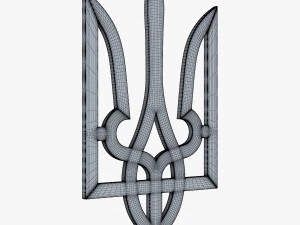 Emblema do Estado da Ucr&acirc;nia M 1 Modelo 3D