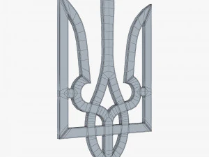 Emblema do Estado da Ucr&acirc;nia M 1 Modelo 3D