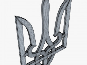 Ukraine State Emblem M 1 3D Model
