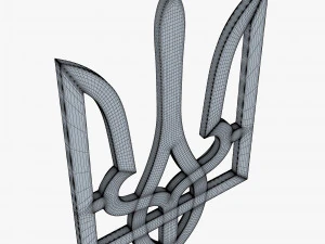 Emblema do Estado da Ucr&acirc;nia M 1 Modelo 3D